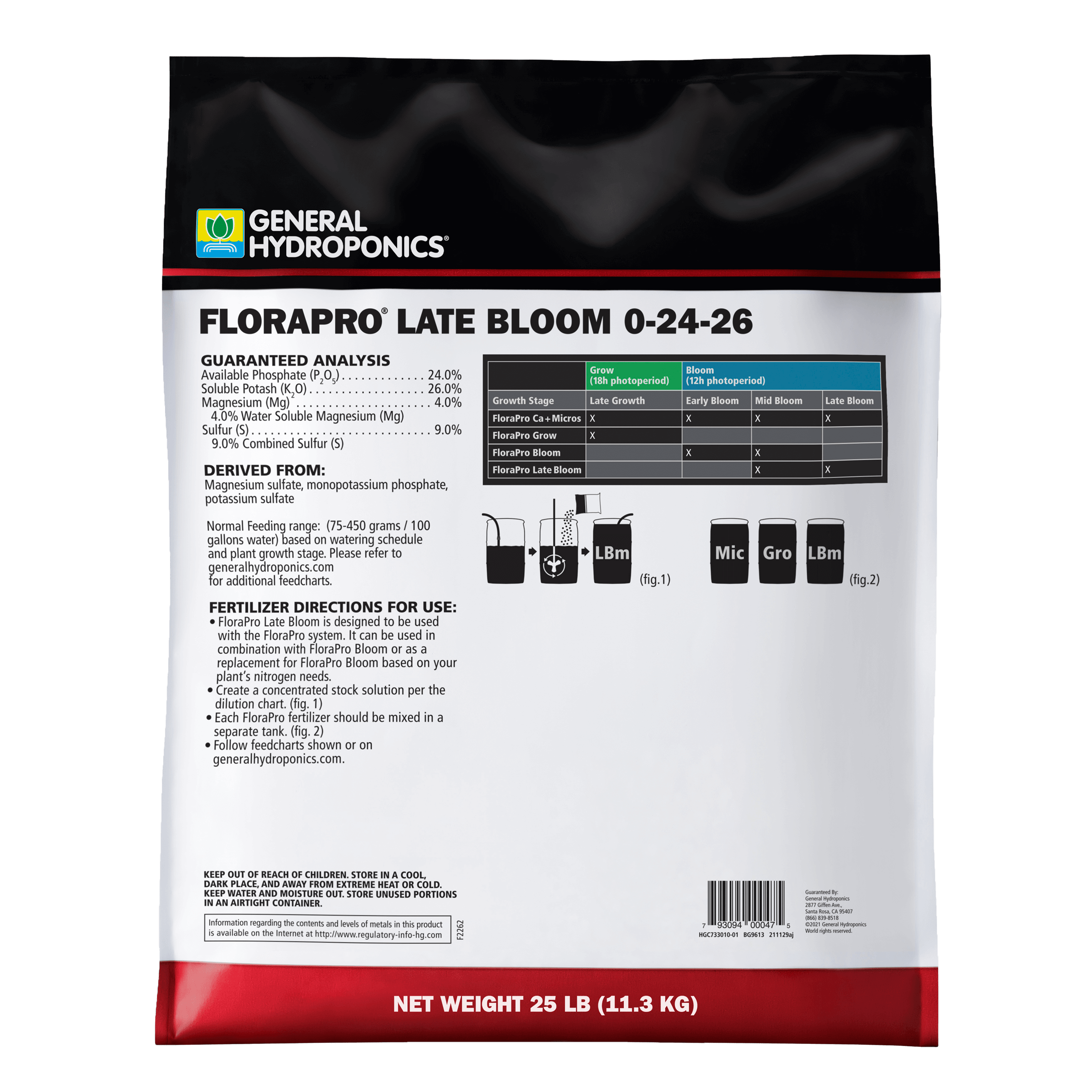 General Hydroponics CocoTek Bloom A Nutrient - Hydroponic Base Nutrient For Coconut Coir