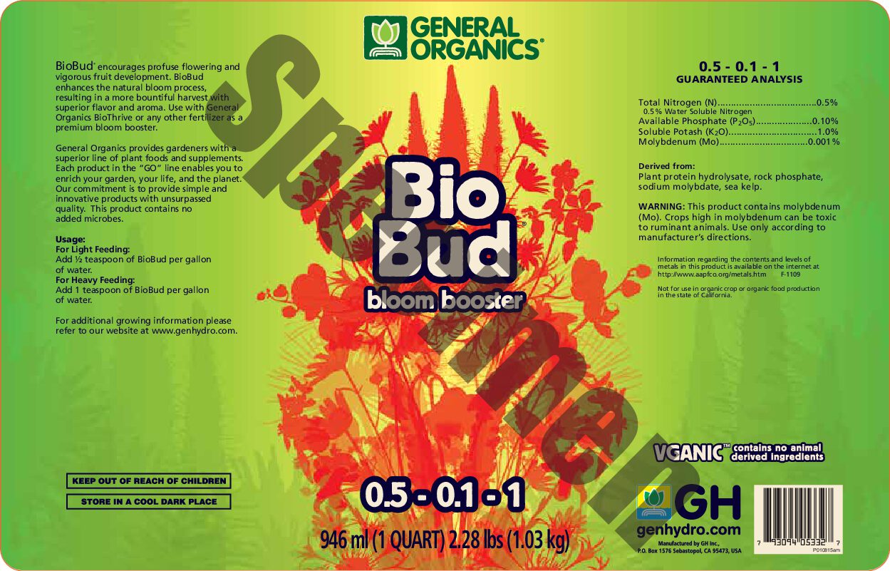 BioBud® Product Label