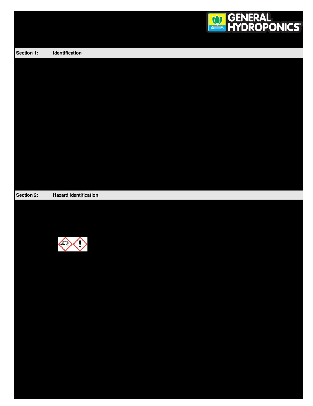 FloraPro™ Calcium + Micros Safety Data Sheet